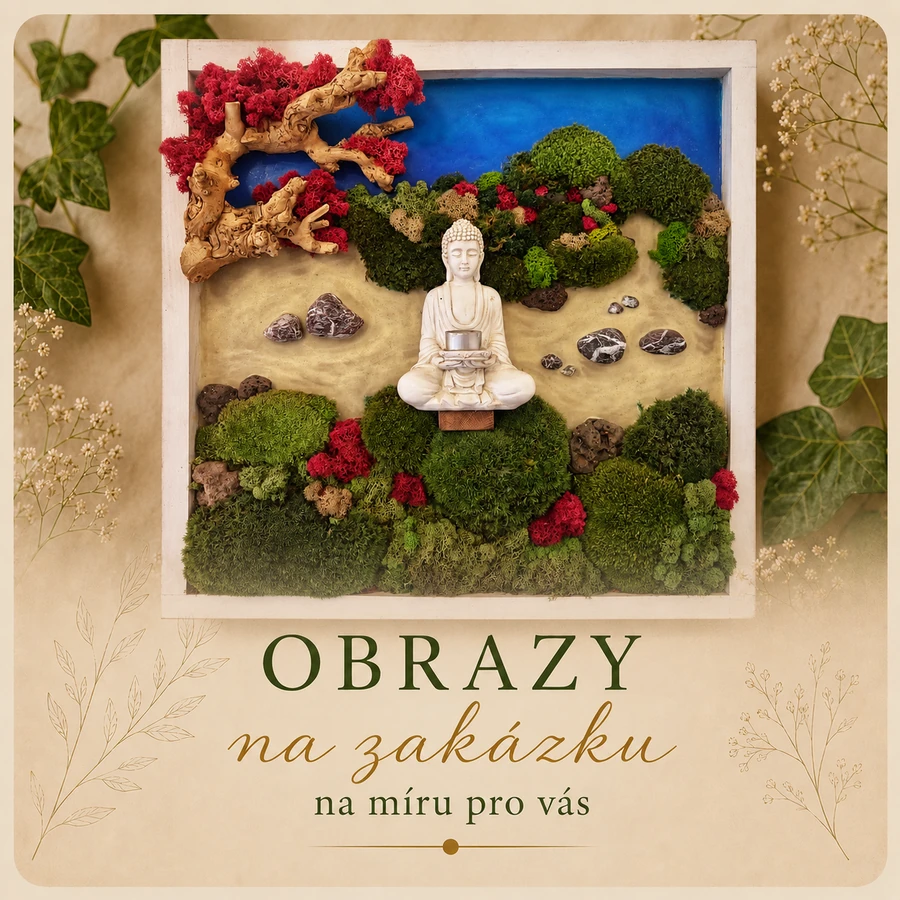 Mechové obrazy na zakázku