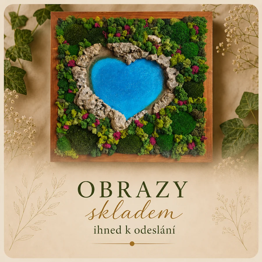 Mechové obrazy skladem