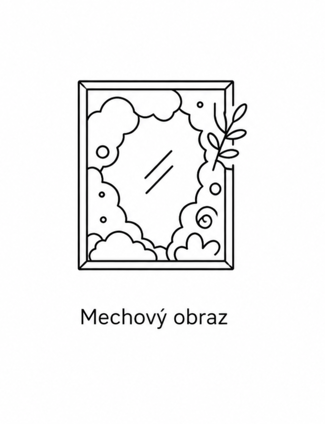 Mechové obrazy skladem